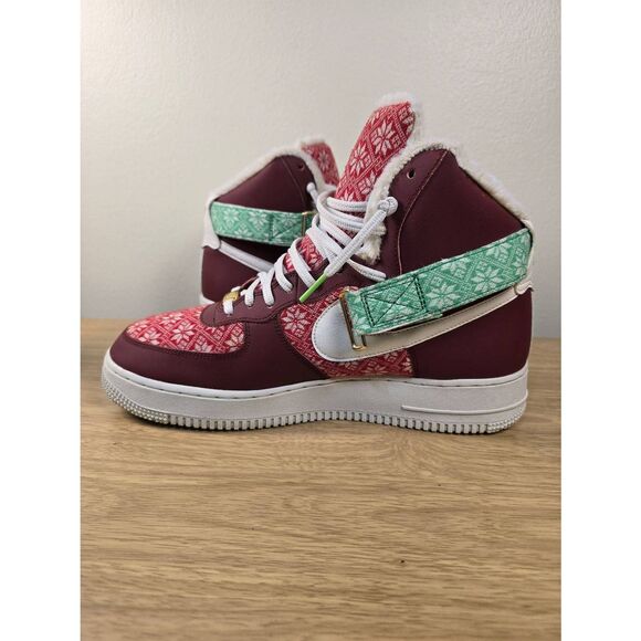 Nike Air Force 1 High Christmas Sweater Men\'s Shoes Size 10 Navidad Xmas main image 10